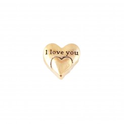 I Love You Heart - Gold Tone